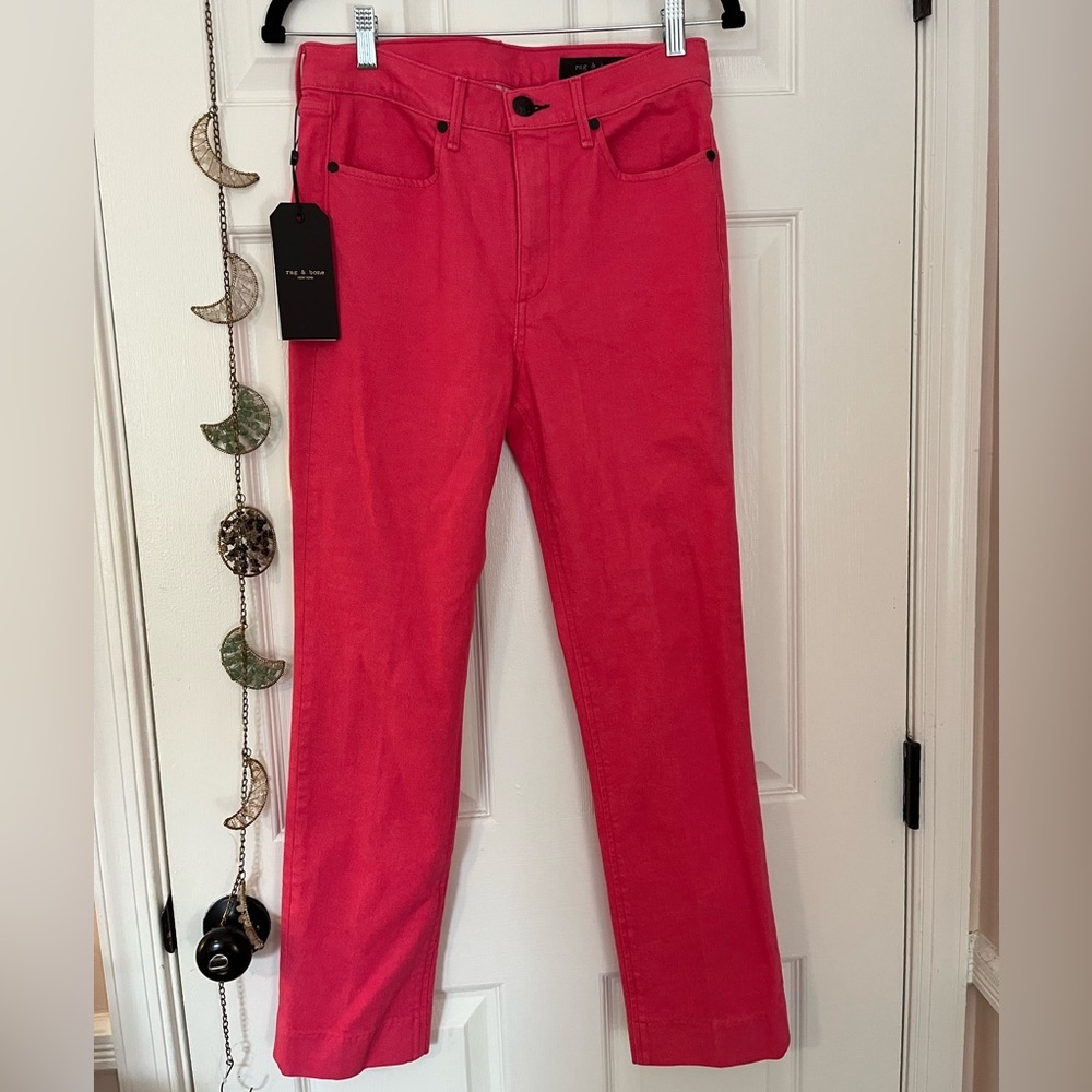 Rag&Bone Bull Pink Ankle Jeans